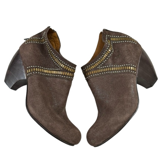Calleen Cordero Metallic Brown Handcrafted SOMBRA Ankle Boots 9.5 - Picture 12 of 12